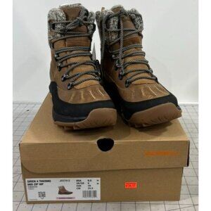 Merrell Siren 4 Thermo Mid Zip Leather Womens Sz. 6 Tobacco Winter Boots